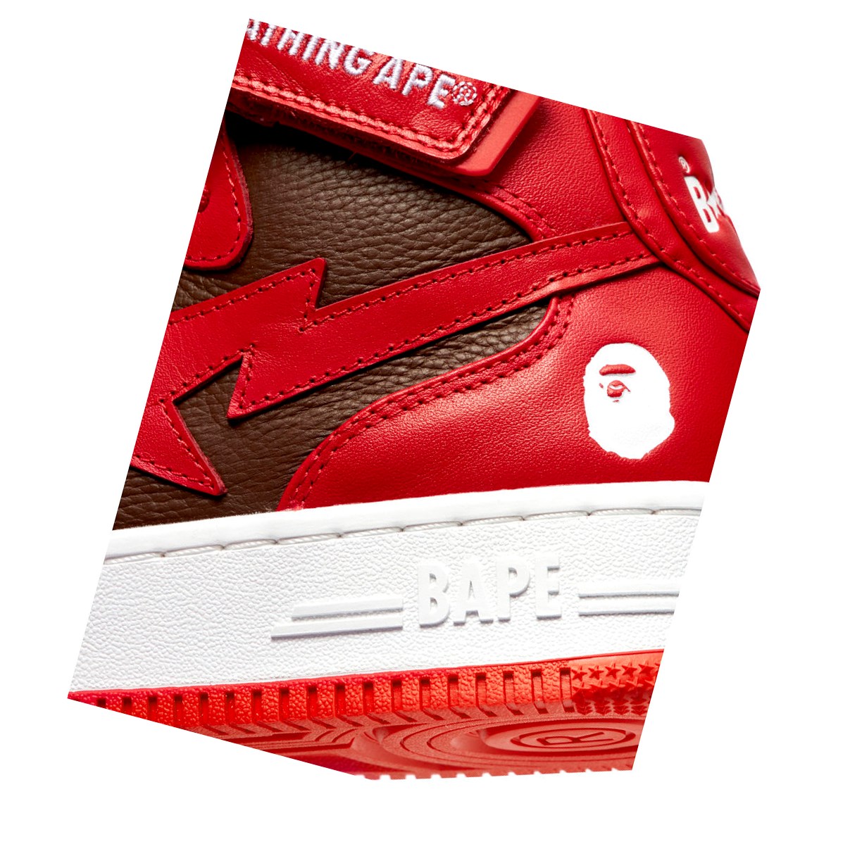 Baskets A BATHING APE Bape Sta Mi #2 M2 High Rouge Homme France | UNE-43977508