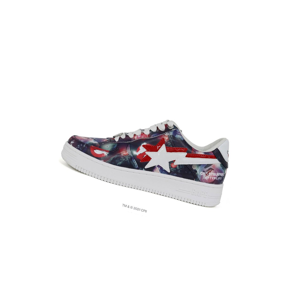 Baskets A BATHING APE Bape X Ghostbusters Camo Baby Milo Double Bape Sta? Low Mid Violette Homme France | IJS-20213743