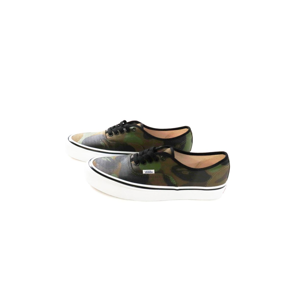 Baskets A BATHING APE Bape X Vans 1st Camo Authentic Low Vert Homme France | KAA-13646272