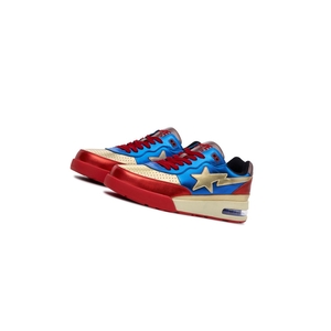 Baskets A BATHING APE Bape Route Sta Mid Bleu Femme France | ECR-13879052