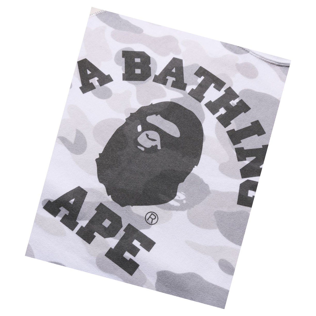 Sweats A BATHING APE Bape College Crazy Color Camo Raglan Crewneck Blanche Femme France | LYY-89003681