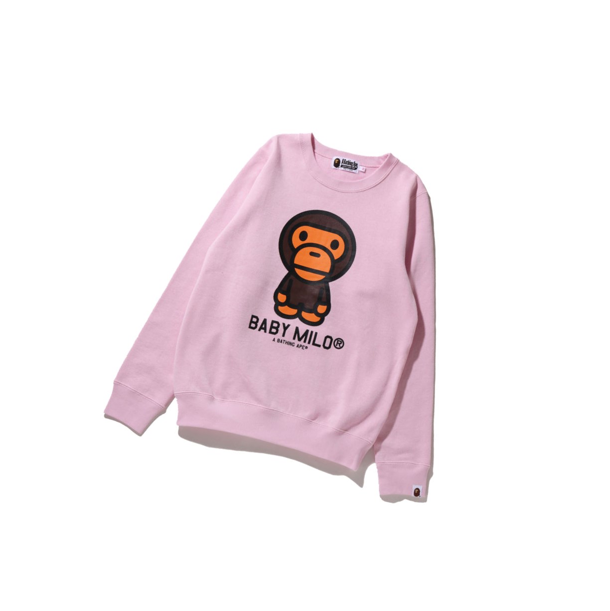 Sweats A BATHING APE Bape Baby Milo Crewneck Rose Femme France | ZUA-37210173