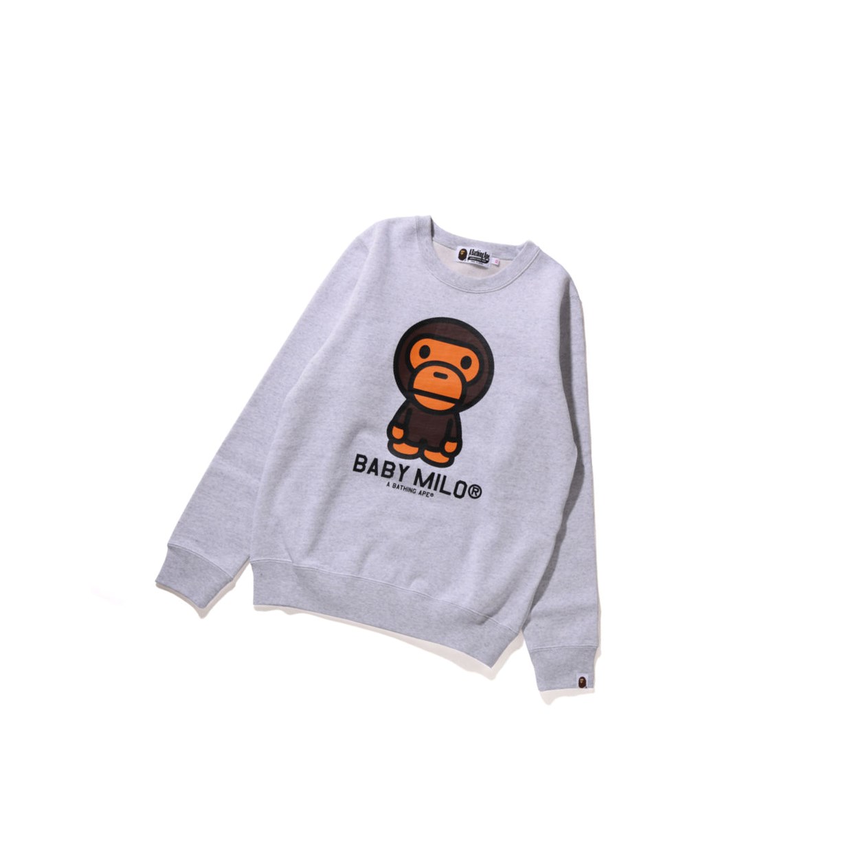 Sweats A BATHING APE Bape Baby Milo Crewneck Grise Femme France | SEL-13275258