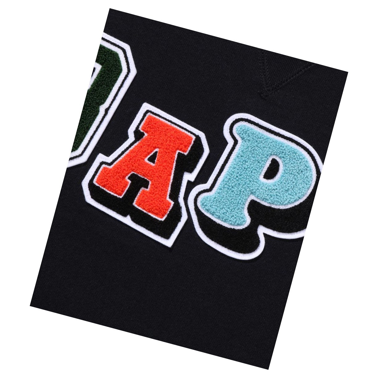 Sweats A BATHING APE Bape Multi Fonts Larges Crewneck Noir Femme France | AXR-40881517