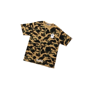 T Chemises A BATHING APE Bape 1st Camo Bathing Ape Tee Corta Sleeve Jaune Homme France | RFU-75743287