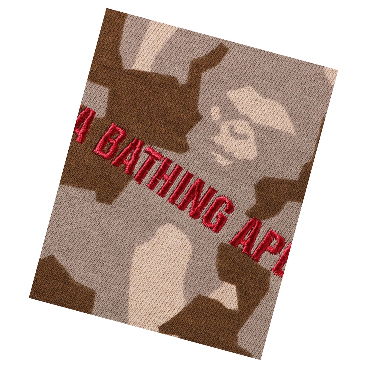 Sweats A BATHING APE Bape Sand Camo Big Pocket Oversized Crewneck Beige Femme France | YYQ-52211891