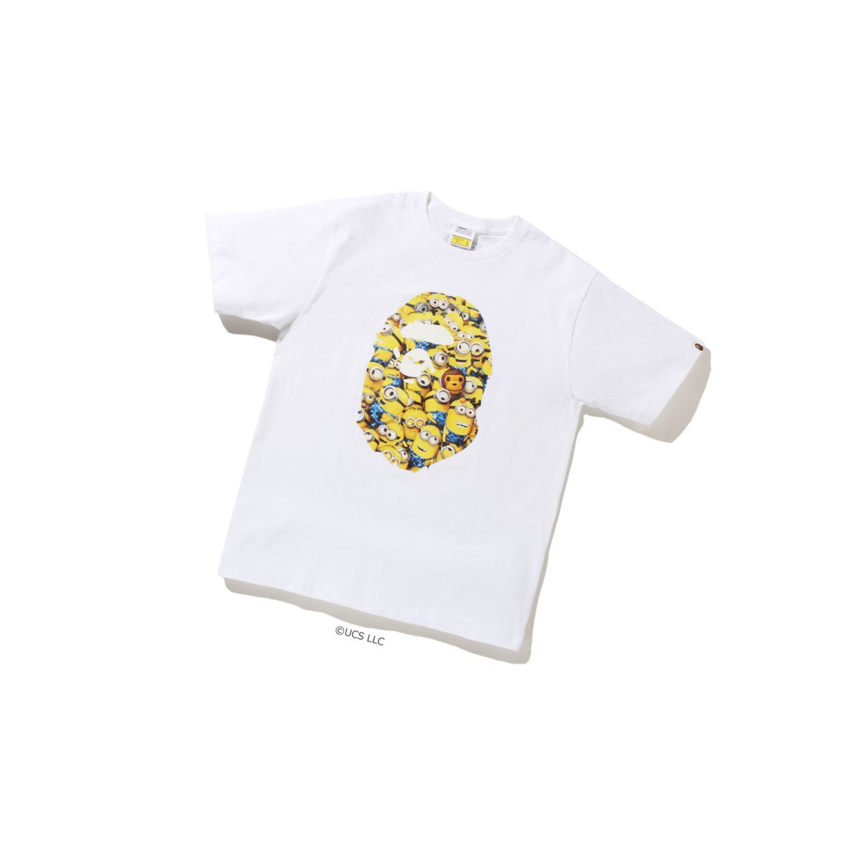 T Chemises A BATHING APE Bape X Minions Tee09 Corta Sleeve Blanche Homme France | GLC-18417835