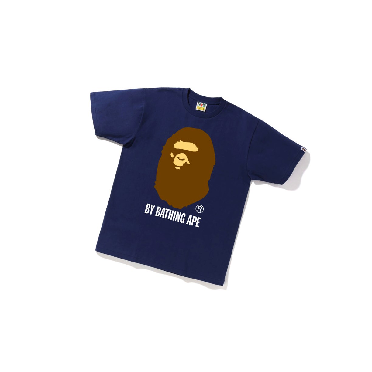 T Chemises A BATHING APE Bape By Bathing Ape Tee Corta Sleeve Bleu Marine Bleu Homme France | LSC-43990032