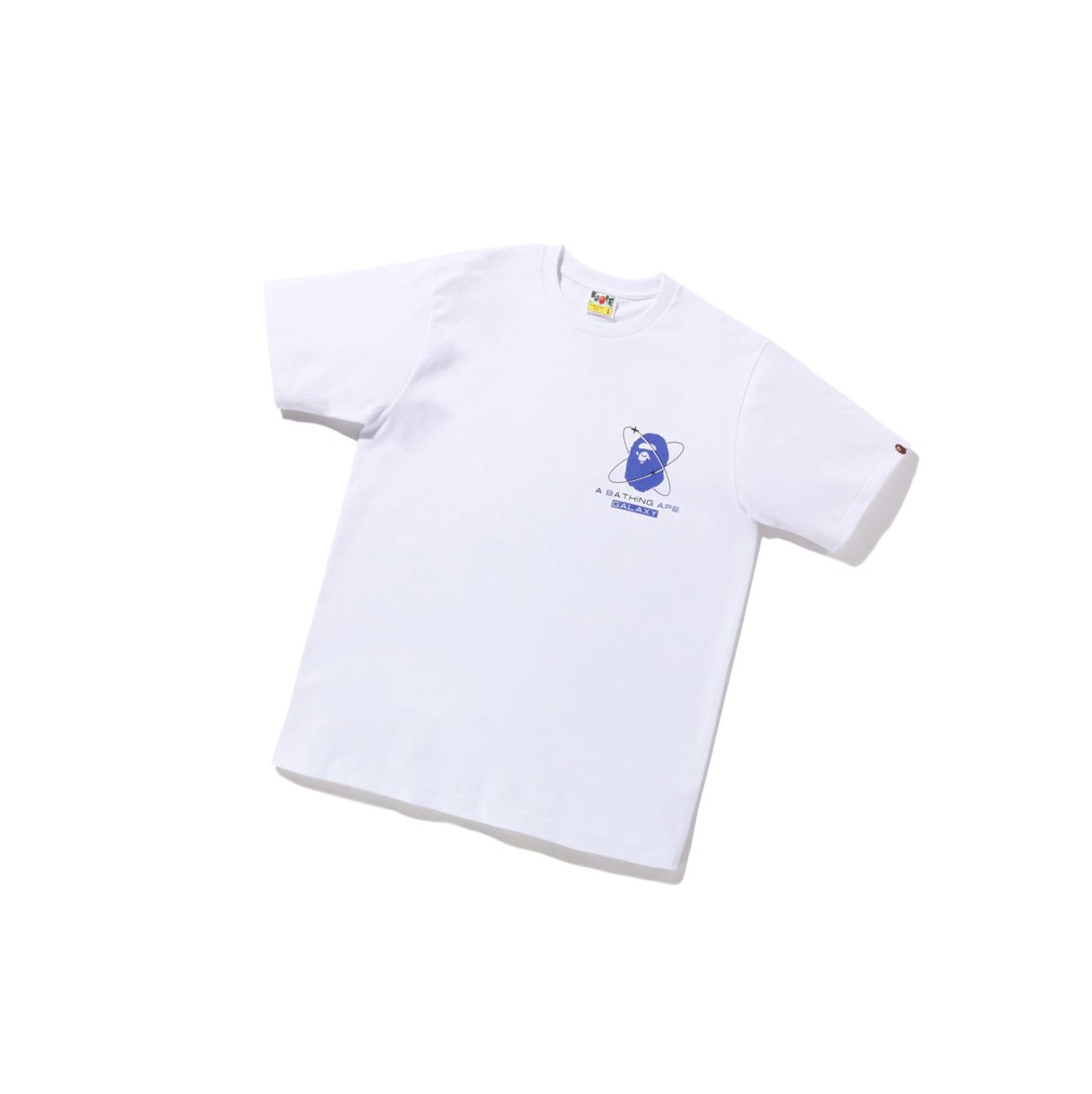 T Chemises A BATHING APE Bape Galaxy Tee Corta Sleeve Blanche Homme France | WPI-77087112