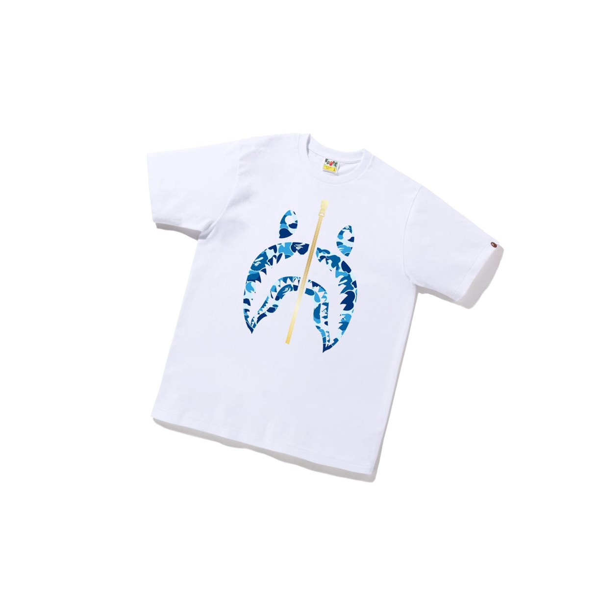 T Chemises A BATHING APE Bape Abc Camo Shark Tee Corta Sleeve Blanche Homme France | RGN-74471582