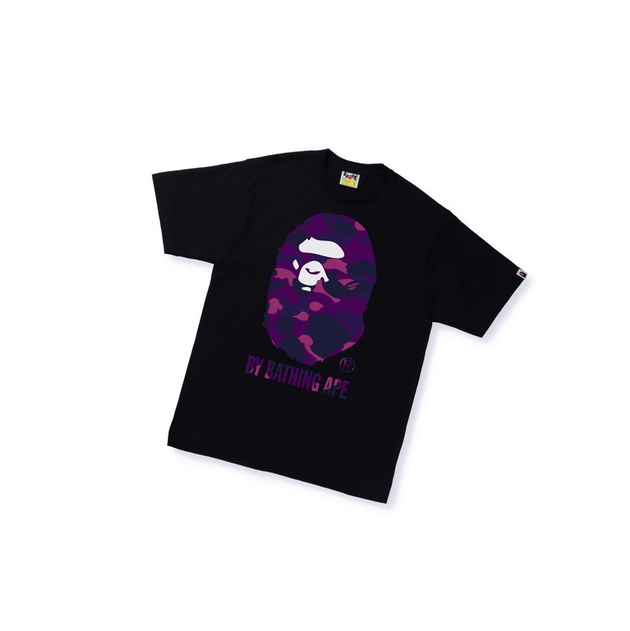 T Chemises A BATHING APE Bape Color Camo A By Bathing Ape Tee Corta Sleeve Noir Homme France | SSR-77188412