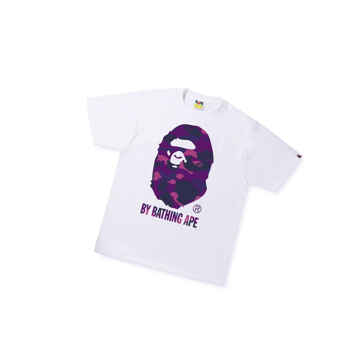 T Chemises A BATHING APE Bape Color Camo A By Bathing Ape Tee Corta Sleeve Blanche Homme France | JMW-12595484