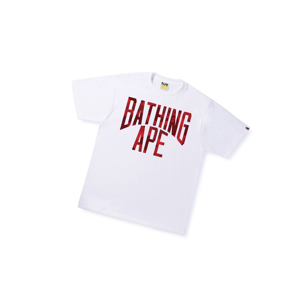 T Chemises A BATHING APE Bape Color Camo A Nyc Logo Tee Corta Sleeve Blanche Homme France | NIF-79256696