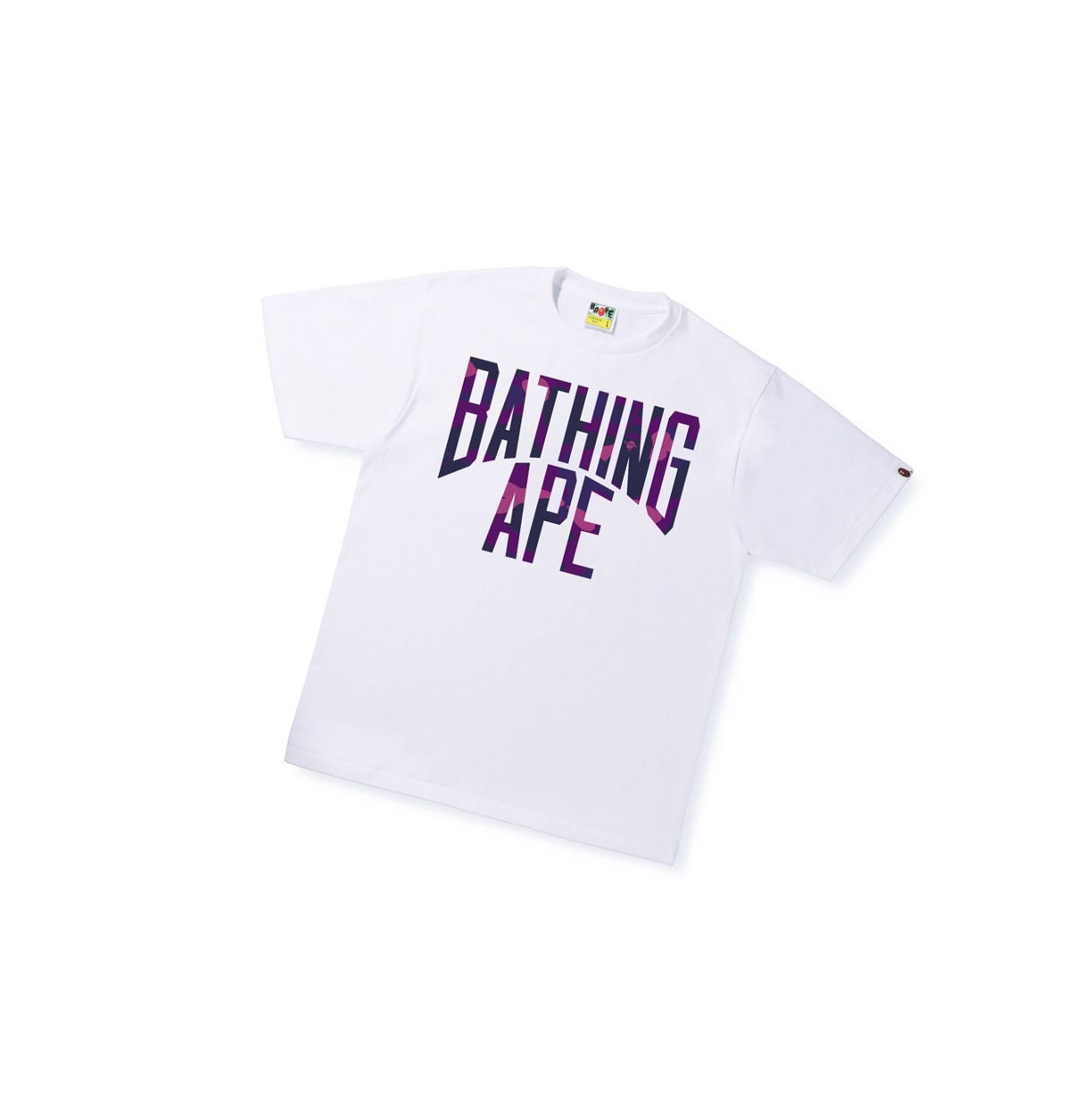 T Chemises A BATHING APE Bape Color Camo A Nyc Logo Tee Corta Sleeve Blanche Homme France | DZR-45845469