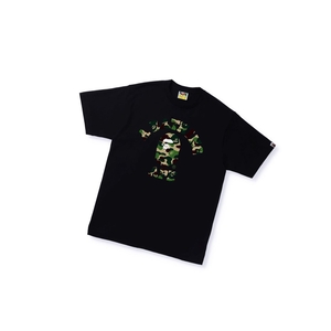 T Chemises A BATHING APE Bape Abc Camo College Tee Corta Sleeve Noir Homme France | PRV-88742366