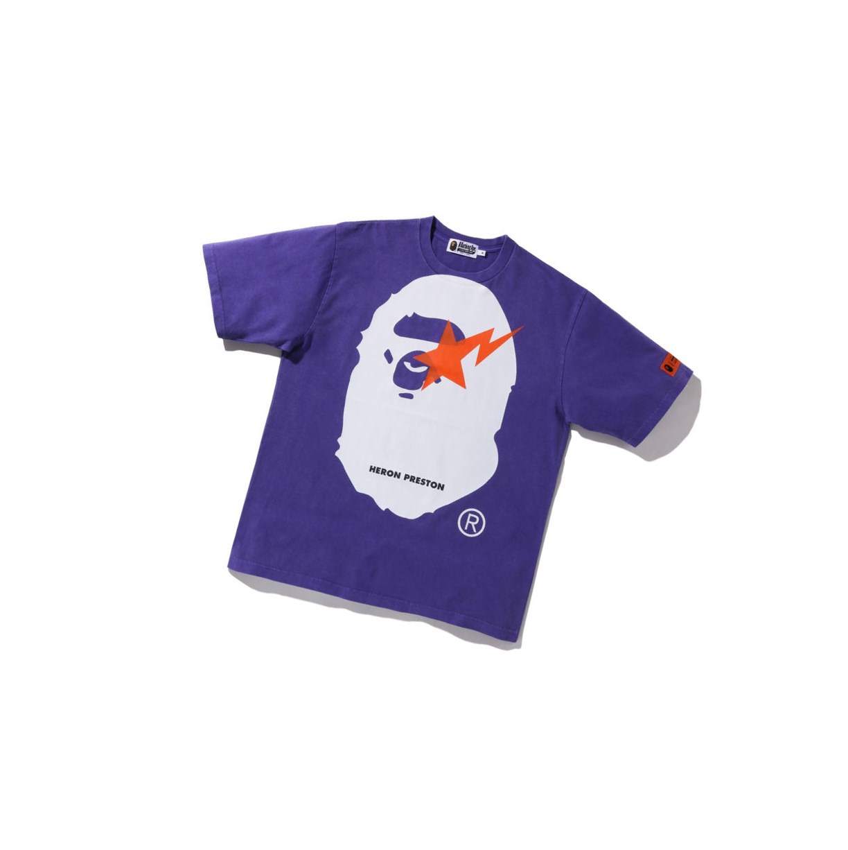 T Chemises A BATHING APE Bape X Heron Preston Relaxed Tee Corta Sleeve Violette Homme France | MDB-66454647