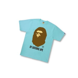 T Chemises A BATHING APE Bape By Bathing Ape Tee Corta Sleeve Bleu Homme France | HAI-69397071