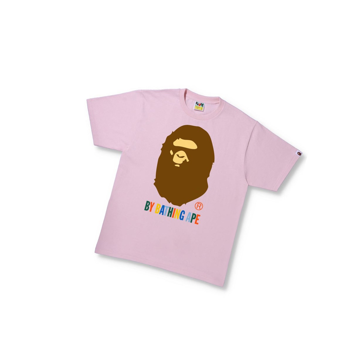 T Chemises A BATHING APE Bape Colors By Bathing Ape Tee Corta Sleeve Rose Homme France | WTR-79952154