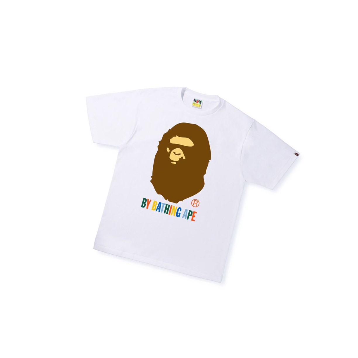 T Chemises A BATHING APE Bape Colors By Bathing Ape Tee Corta Sleeve Blanche Homme France | KHT-12880401