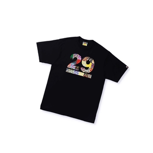 T Chemises A BATHING APE Bape A Bathing Ape 29th Anniversary Tee Corta Sleeve Noir Homme France | OUX-92412051