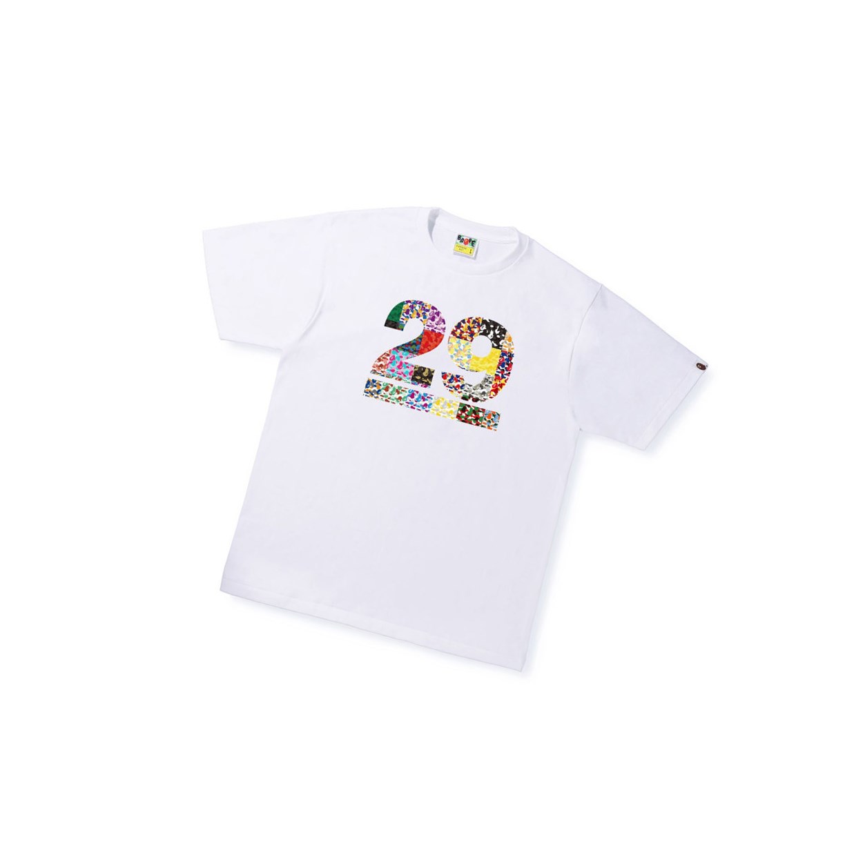 T Chemises A BATHING APE Bape A Bathing Ape 29th Anniversary Tee Corta Sleeve Blanche Homme France | KGE-94431379