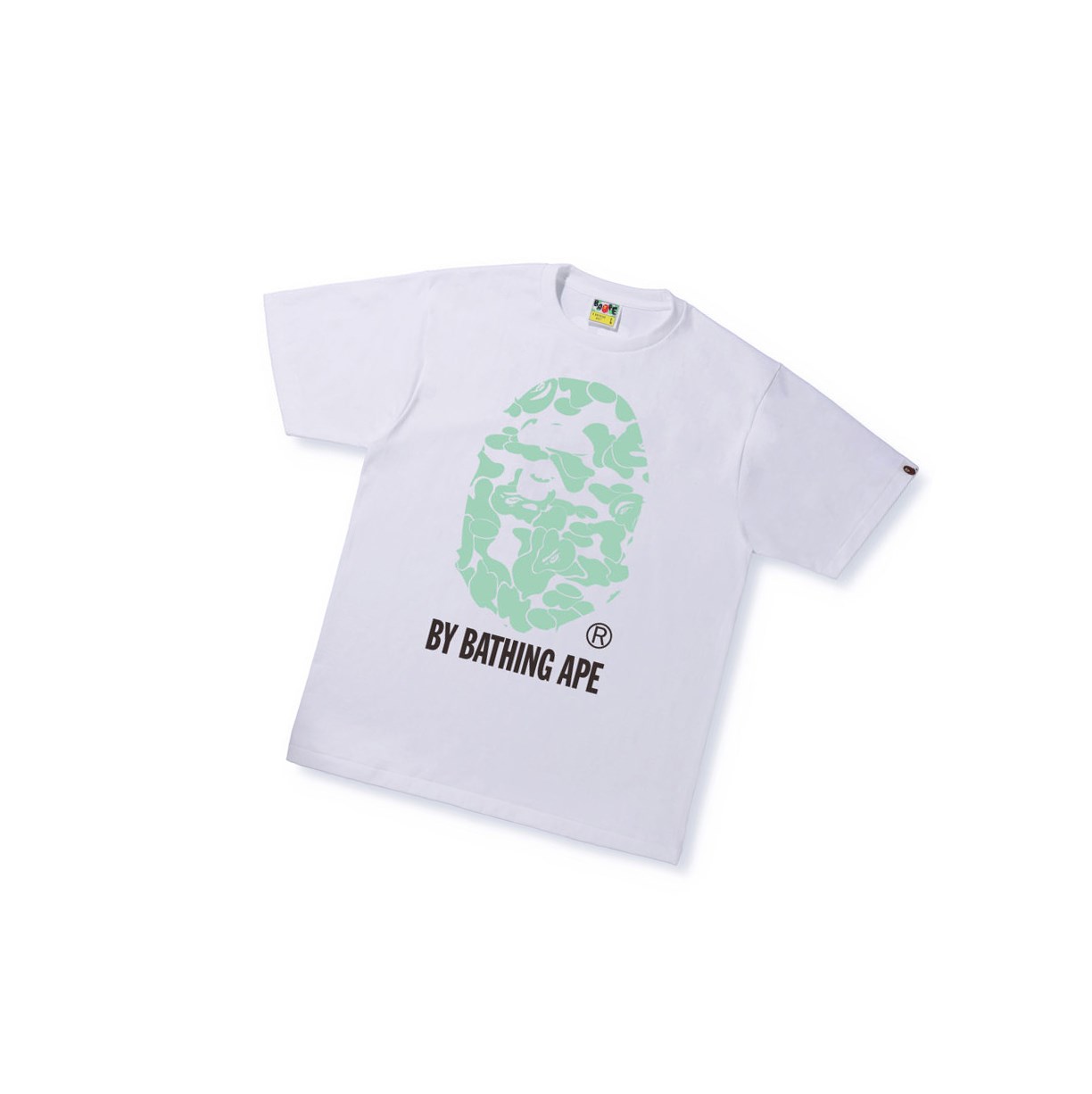 T Chemises A BATHING APE Bape Text Code Camo By Bathing Ape Tee Corta Sleeve Blanche Homme France | ZSP-88049052