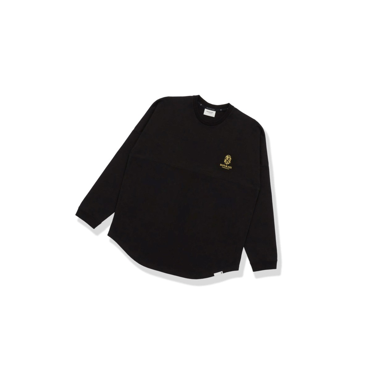 T Chemises A BATHING APE Bape Logo Print Long Sleeve Tee Long Sleeve Noir Homme France | DST-94709487