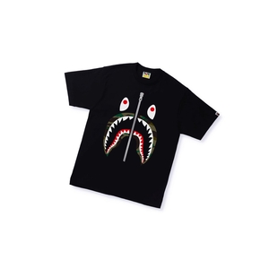 T Chemises A BATHING APE Bape 1st Camo Shark Tee Corta Sleeve Noir Homme France | ROH-28700798