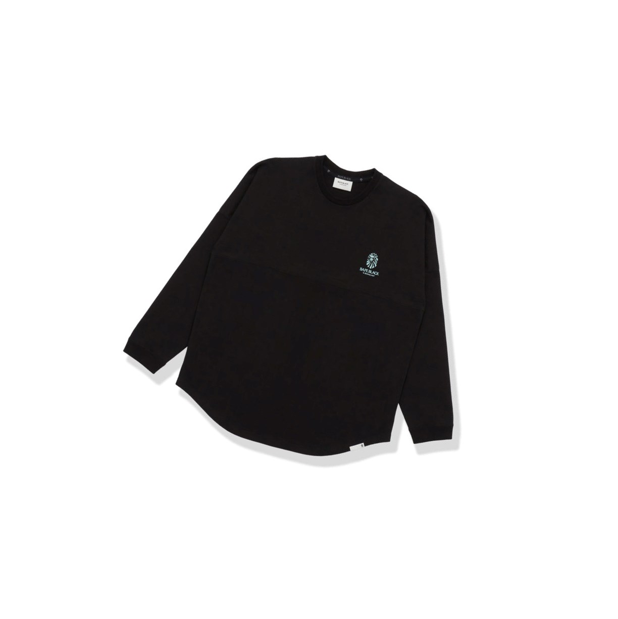 T Chemises A BATHING APE Bape Logo Print Long Sleeve Tee Long Sleeve Noir Homme France | DGL-49342313