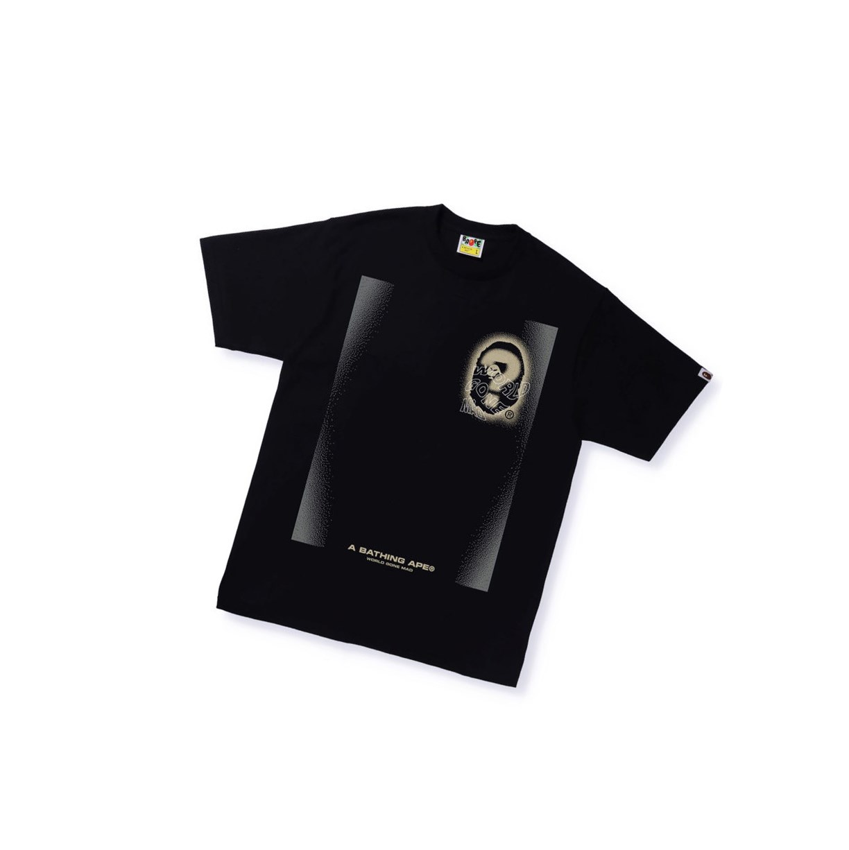 T Chemises A BATHING APE Bape Multi Logo Tee #3 Corta Sleeve Noir Homme France | DQN-66422479