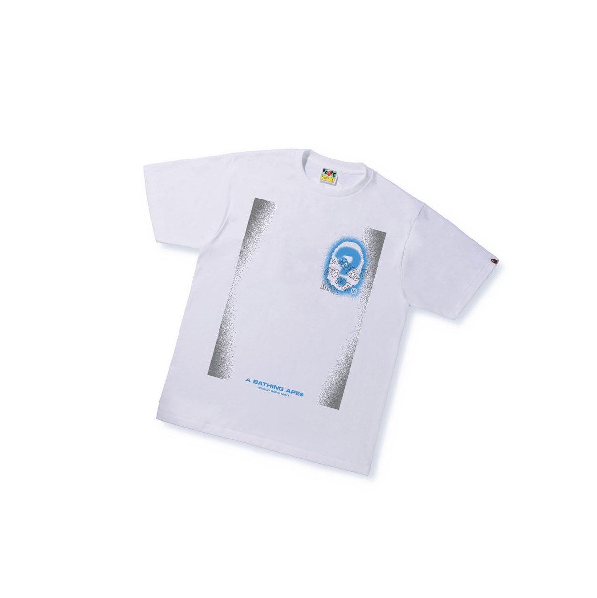 T Chemises A BATHING APE Bape Multi Logo Tee #3 Corta Sleeve Blanche Homme France | IAA-35615167