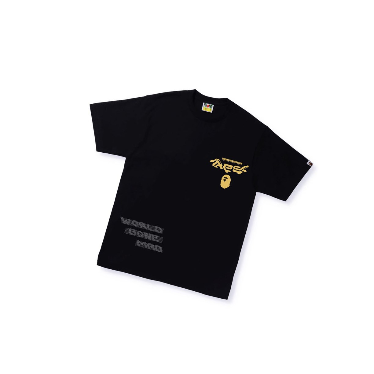 T Chemises A BATHING APE Bape Multi Logo Tee #1 Corta Sleeve Noir Homme France | QNY-19574882