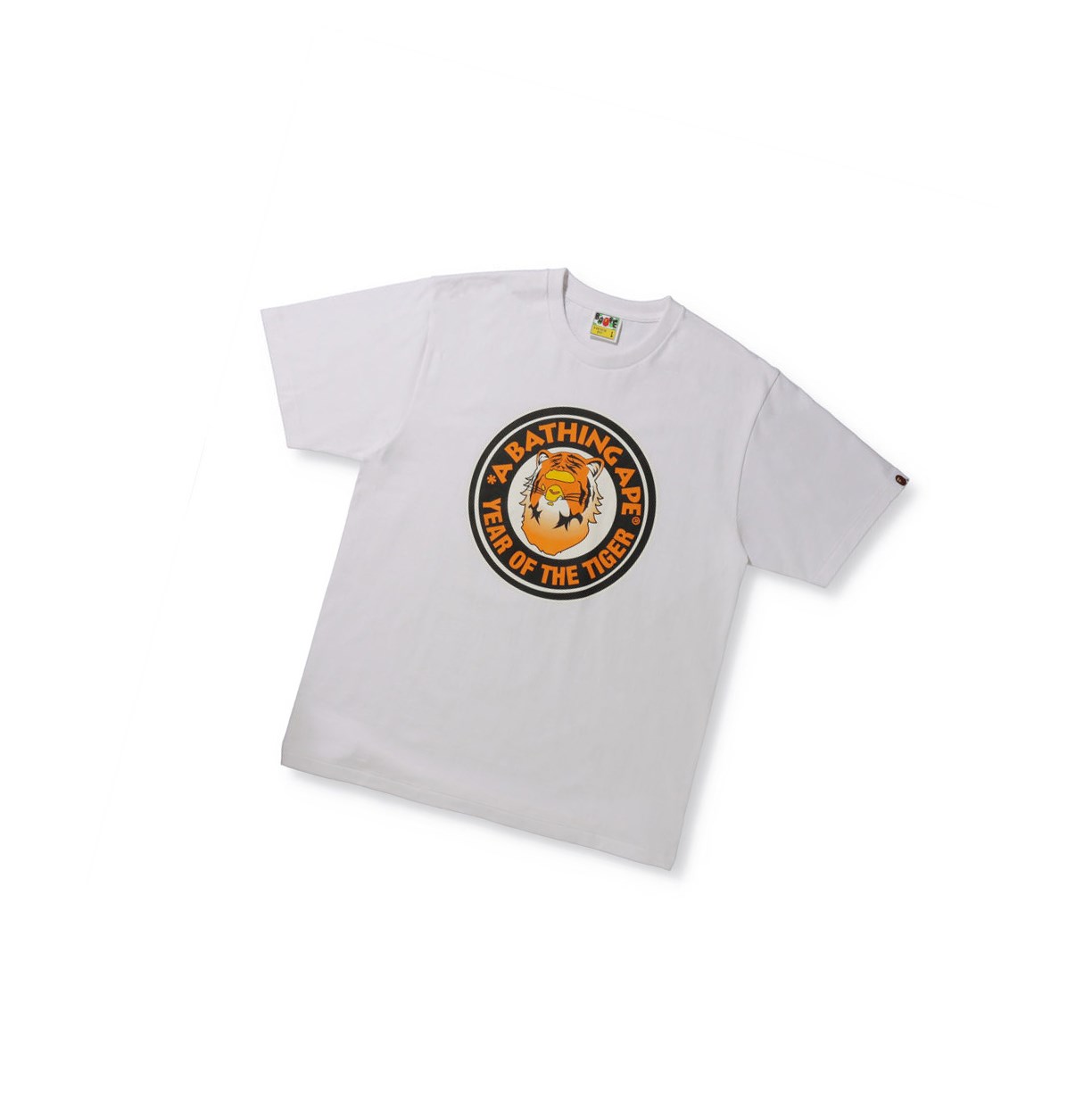 T Chemises A BATHING APE Bape Year Of The Tiger Tee Corta Sleeve Blanche Homme France | LAV-70490596