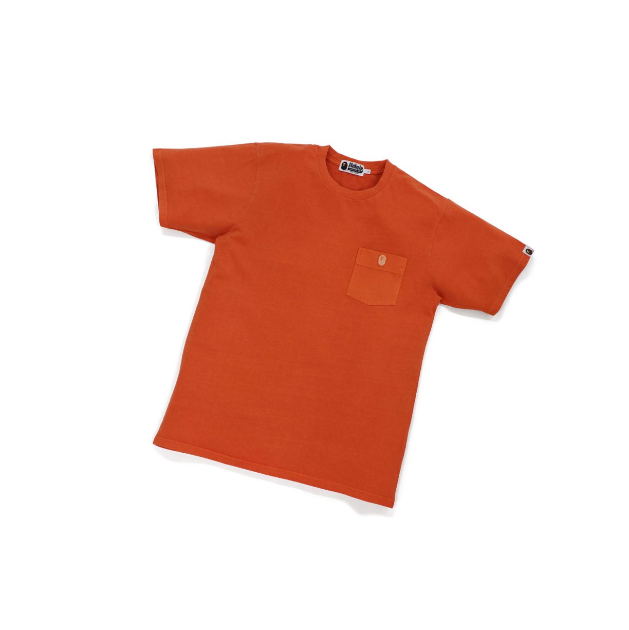 T Chemises A BATHING APE Bape One Point Overdye Pocket Tee Corta Sleeve Orange Homme France | JPX-52131381