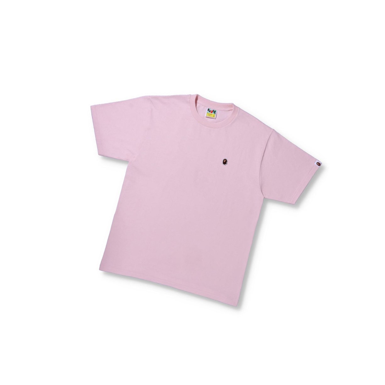 T Chemises A BATHING APE Bape Ape Head One Point Tee Corta Sleeve Rose Homme France | OHX-90492930