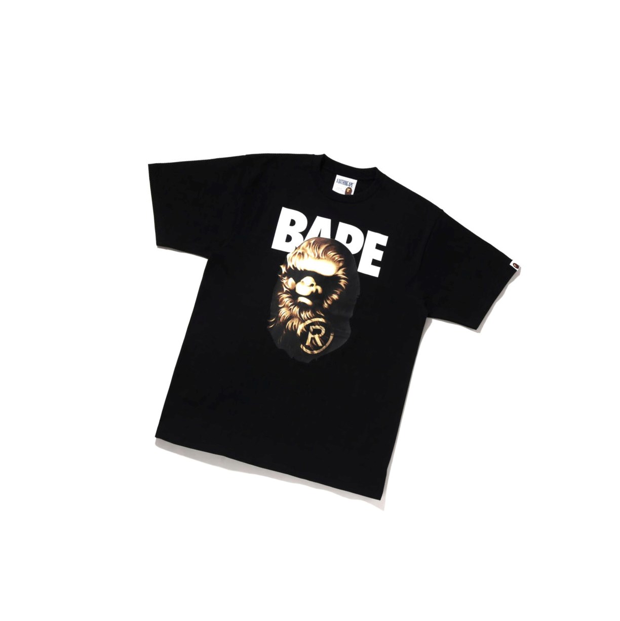 T Chemises A BATHING APE Bape Ape Head Tee Corta Sleeve Noir Homme France | LYC-29598444