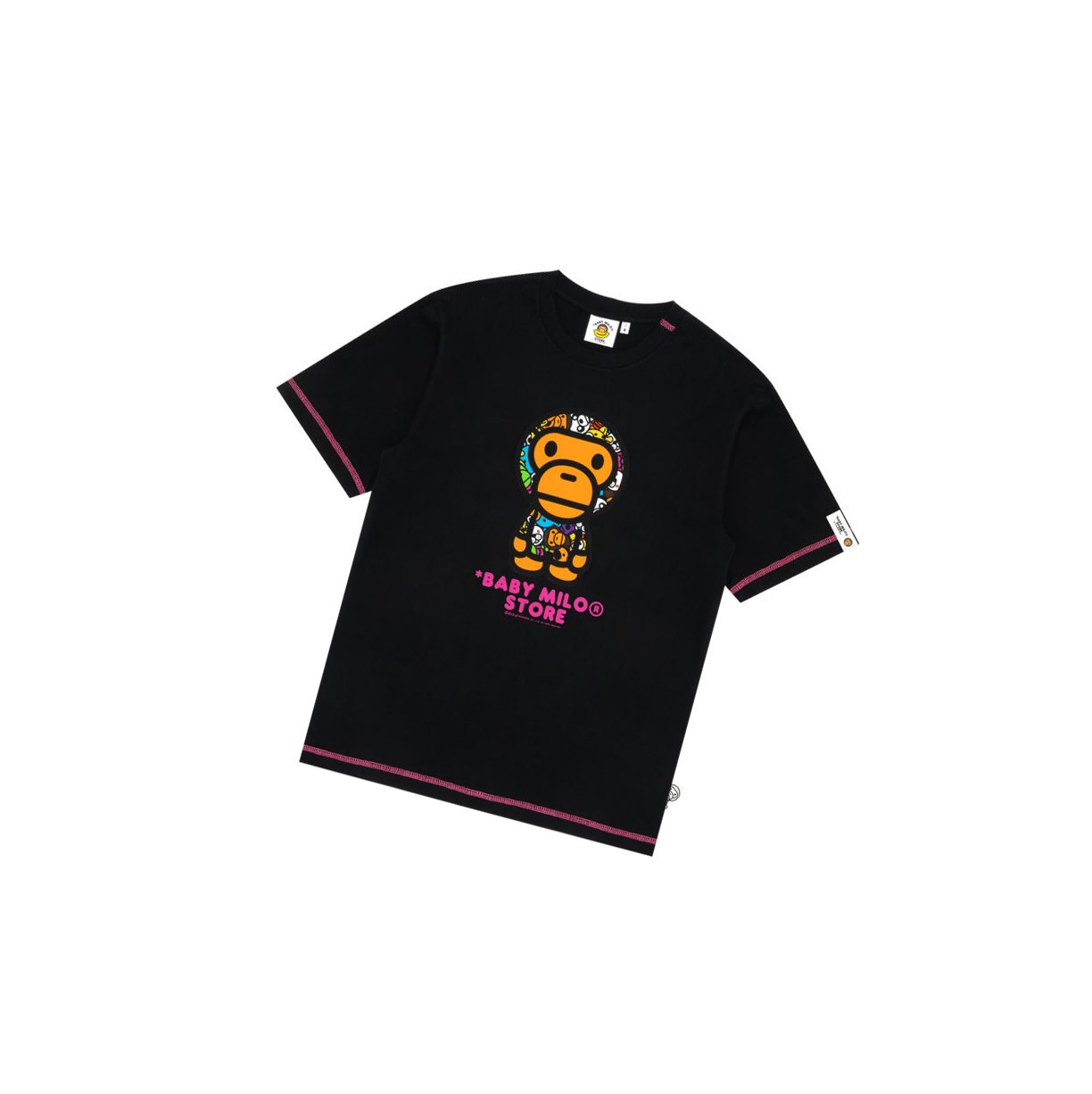 T Chemises A BATHING APE Bape Baby Milo Tee Corta Sleeve Noir Homme France | QBY-58218609