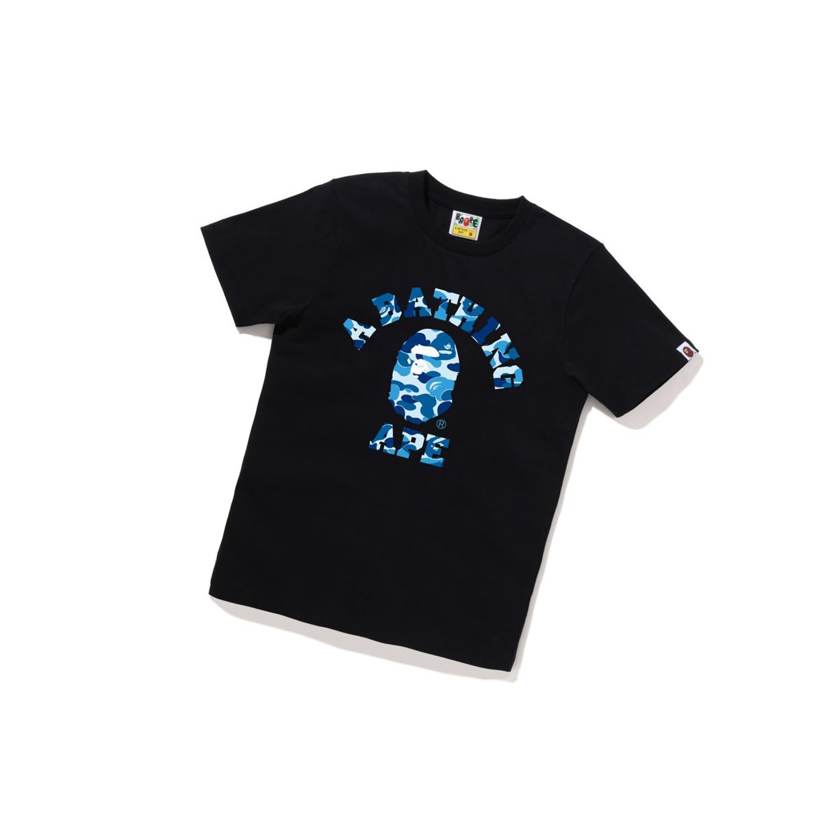 T Chemises A BATHING APE Bape Abc Camo College Tee Corta Sleeve Noir Femme France | VTH-49373853