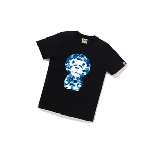 T Chemises A BATHING APE Bape Abc Camo Big Baby Milo Tee Corta Sleeve Noir Femme France | XBK-25813466