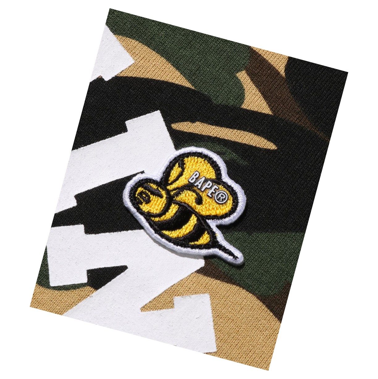 T Chemises A BATHING APE Bape Multi Label 1st Camo L/S Tee Long Sleeve Jaune Femme France | DDQ-06594002