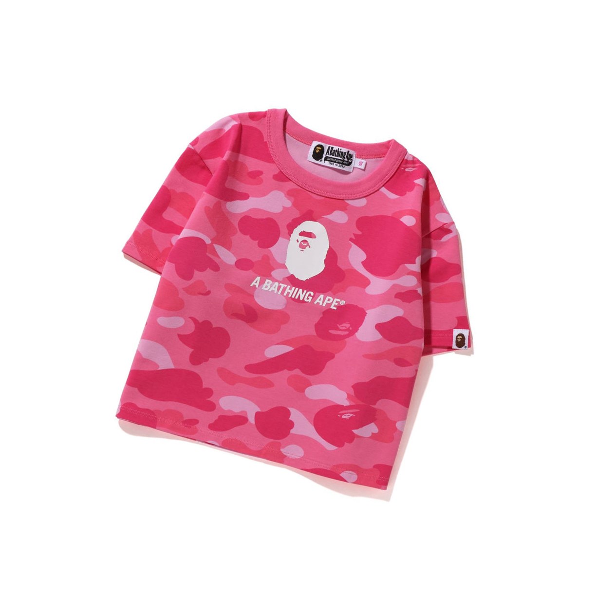 T Chemises A BATHING APE Bape Color Camo Mini Tee Corta Sleeve Rose Femme France | NHK-83323256