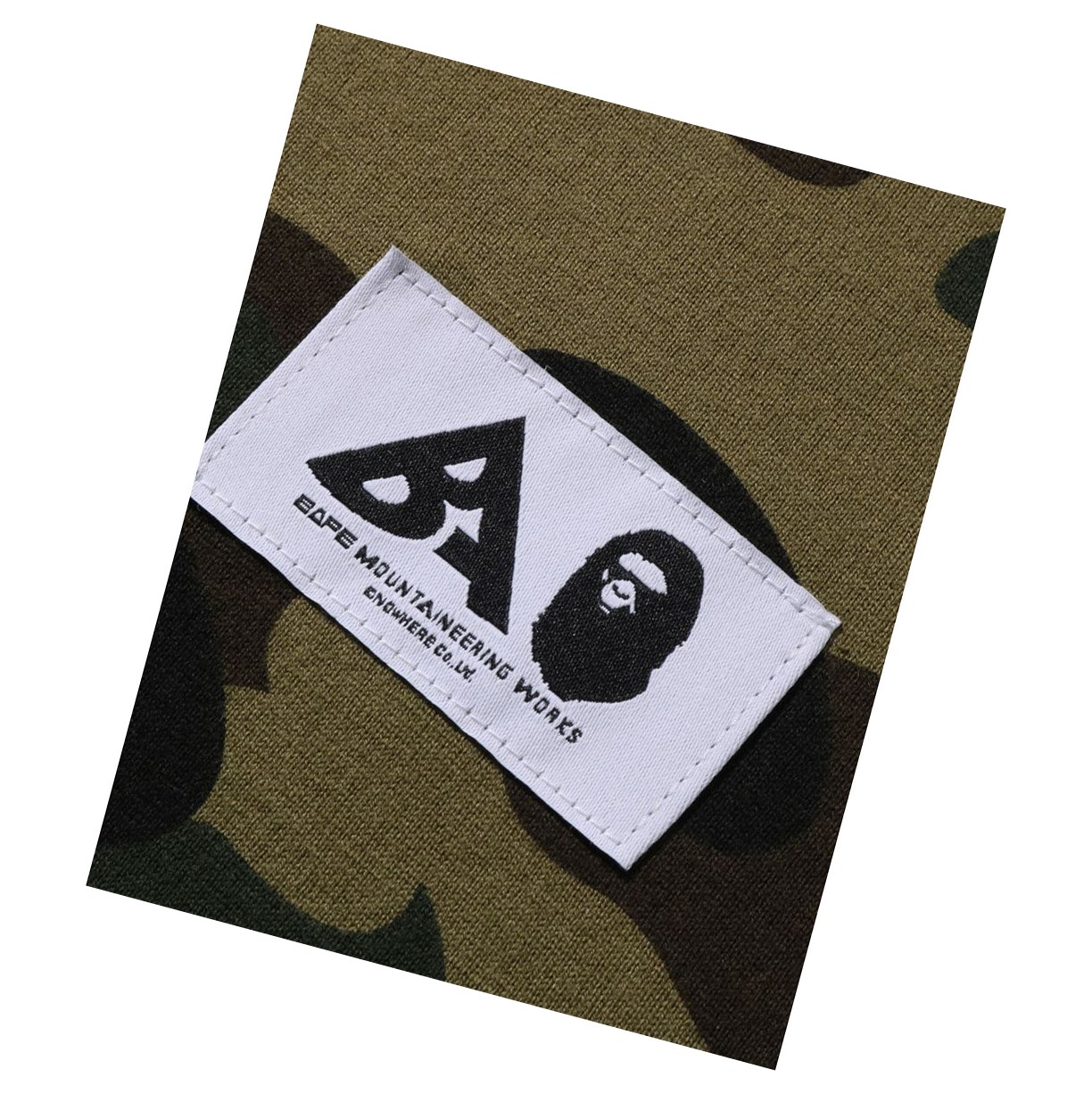 T Chemises A BATHING APE Bape Multi Label 1st Camo L/S Tee Long Sleeve Vert Femme France | FQQ-97535097