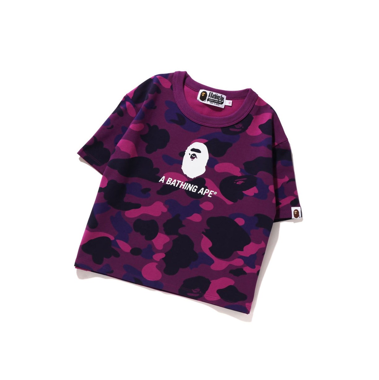 T Chemises A BATHING APE Bape Color Camo Mini Tee Corta Sleeve Violette Femme France | JNL-41640191