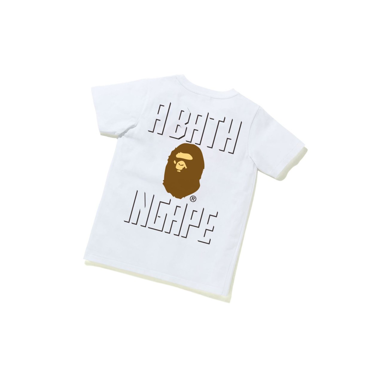 T Chemises A BATHING APE Bape Ape Head One Point Tee #2 Corta Sleeve Blanche Femme France | YCP-45924863