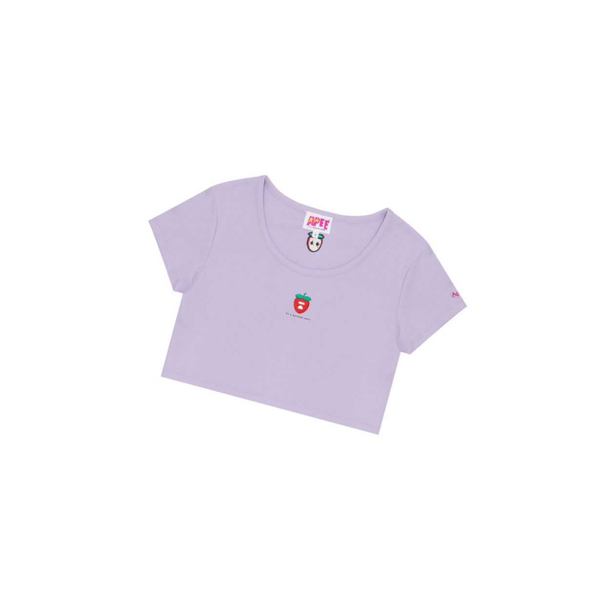 T Chemises A BATHING APE Bape Logo Berry Tee Corta Sleeve Lilac Femme France | QQY-04863697