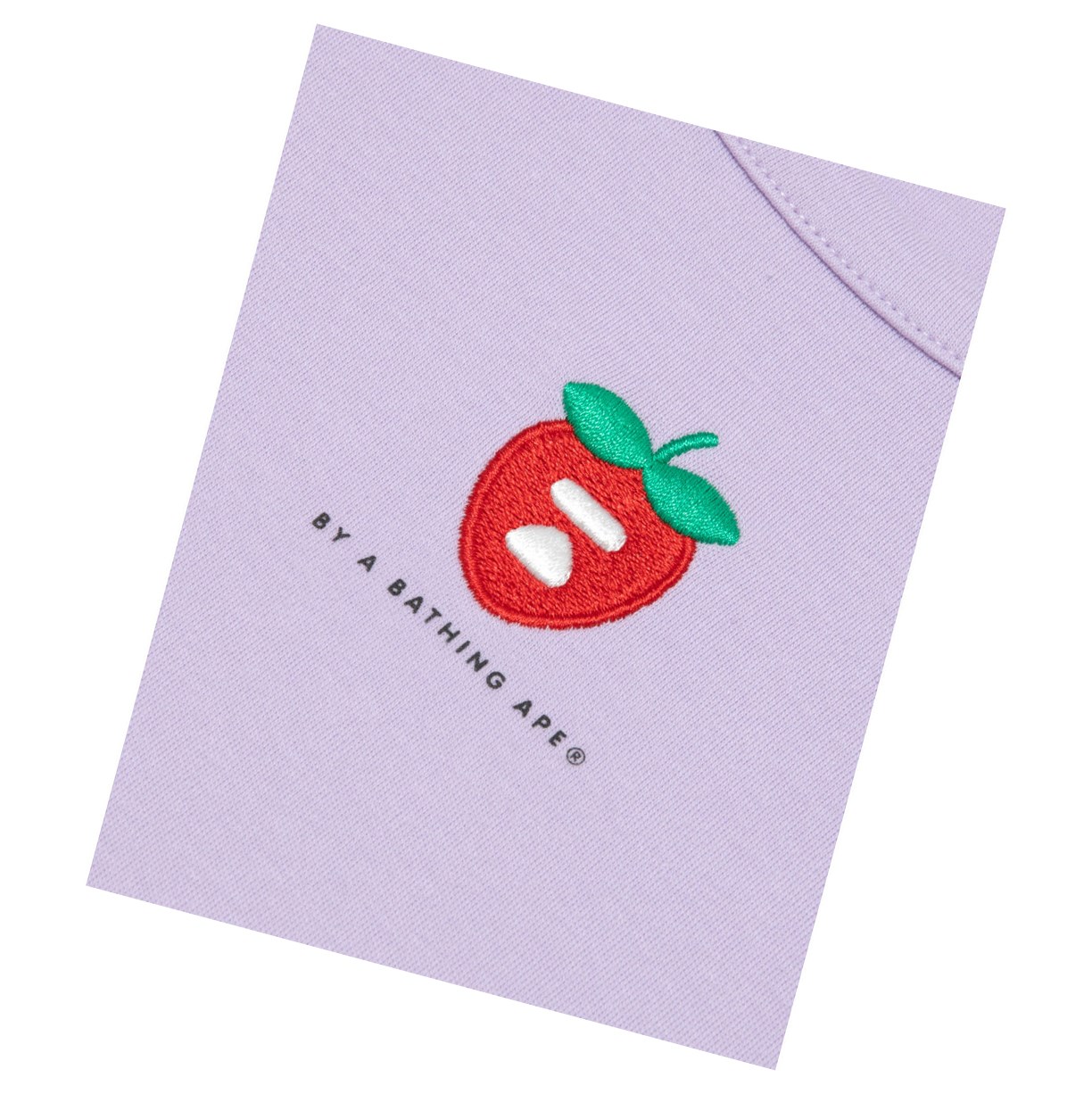 T Chemises A BATHING APE Bape Logo Berry Tee Corta Sleeve Lilac Femme France | QQY-04863697