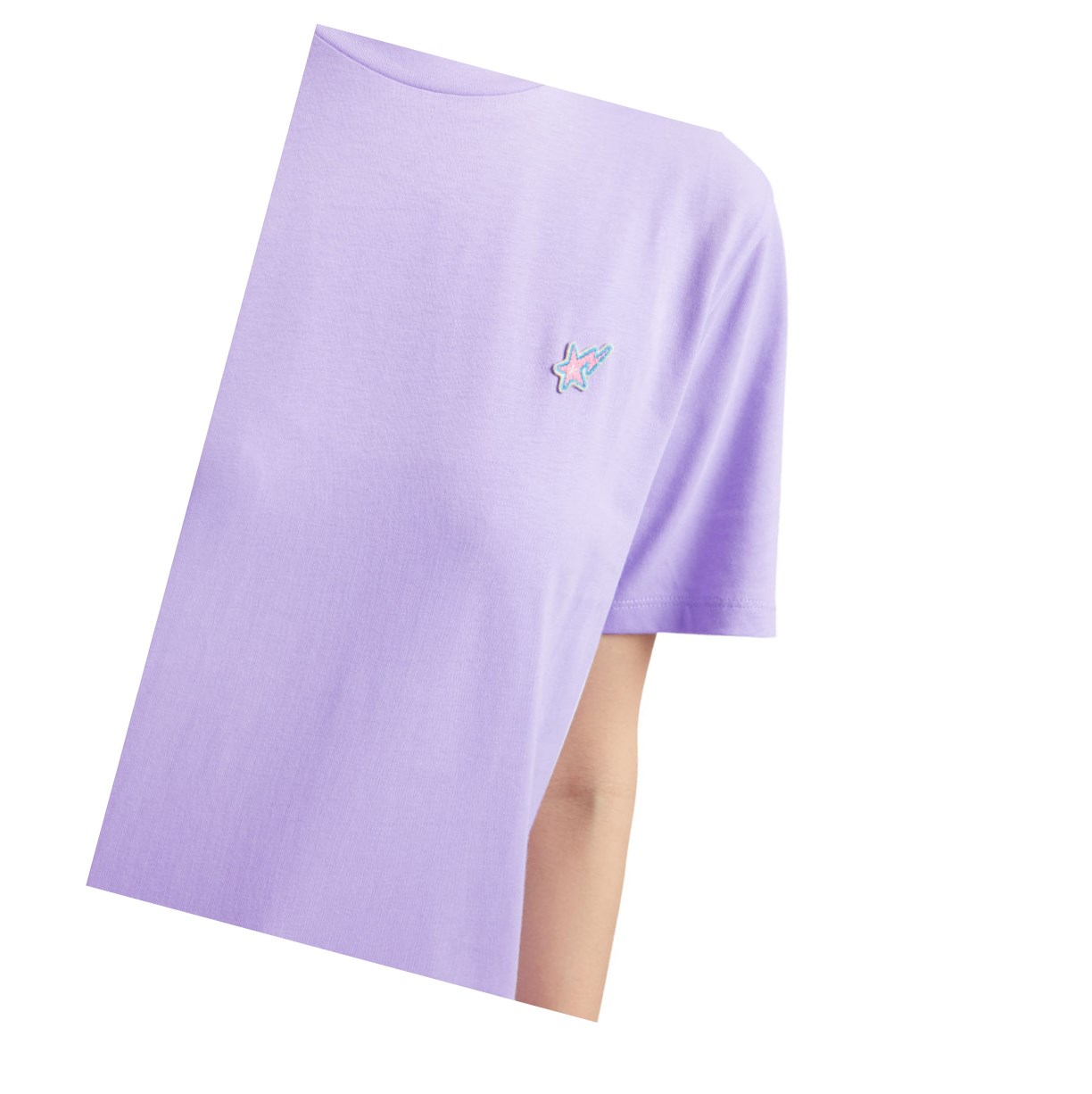 T Chemises A BATHING APE Bape Logo Tee Corta Sleeve Violette Femme France | DFB-37455719