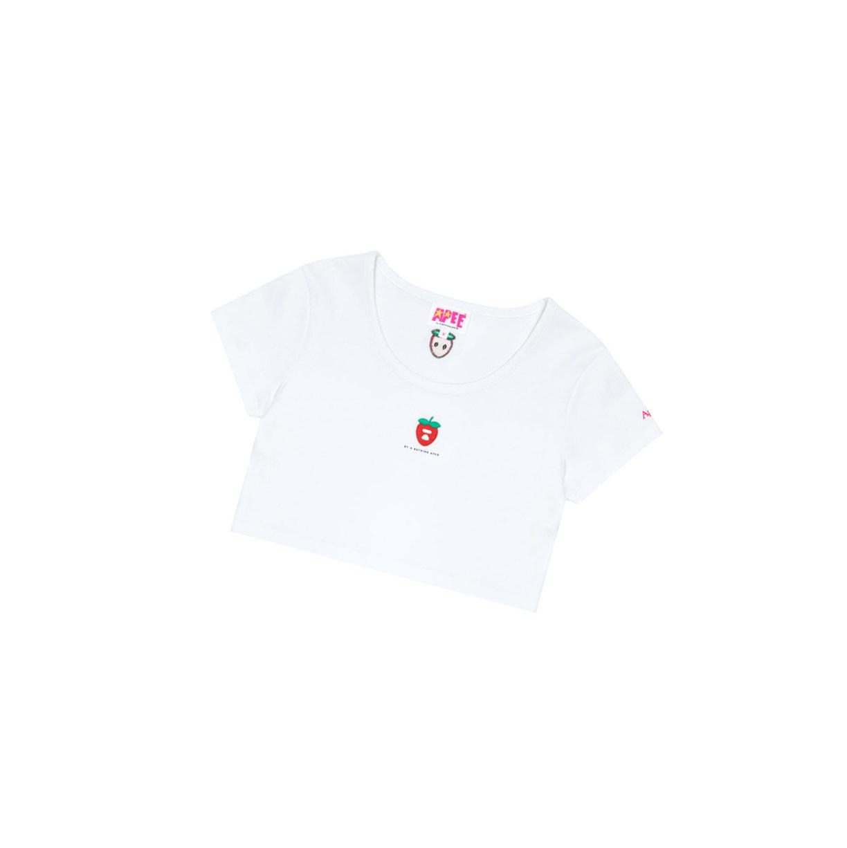 T Chemises A BATHING APE Bape Logo Berry Tee Corta Sleeve Blanche Femme France | FTQ-69876783