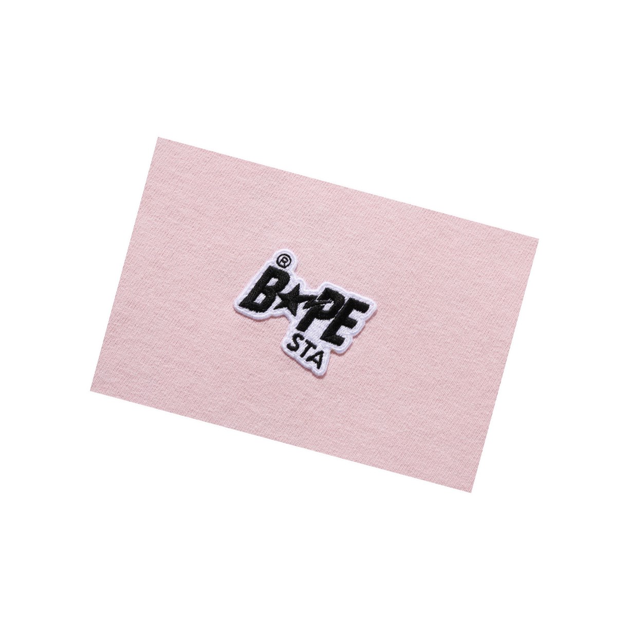 T Chemises A BATHING APE Bape Sta Logo One Point Tee Corta Sleeve Rose Femme France | MLR-96576647