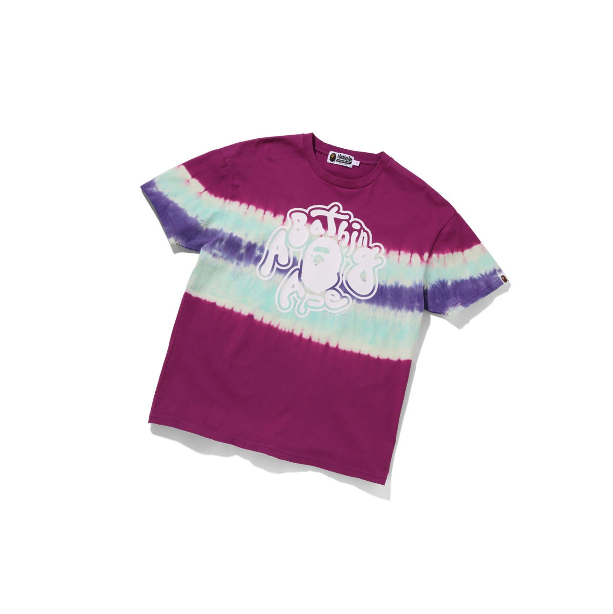 T Chemises A BATHING APE Bape Tie-dye Oversized Tee Corta Sleeve Violette Femme France | MIR-08266406